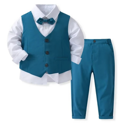 Niki | Boys' Formal Cotton Outfit Set for Toddlers and Kids