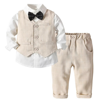 Niki | Boys' Formal Cotton Outfit Set for Toddlers and Kids