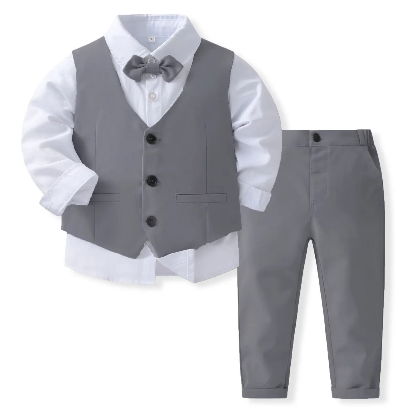 Niki | Boys' Formal Cotton Outfit Set for Toddlers and Kids
