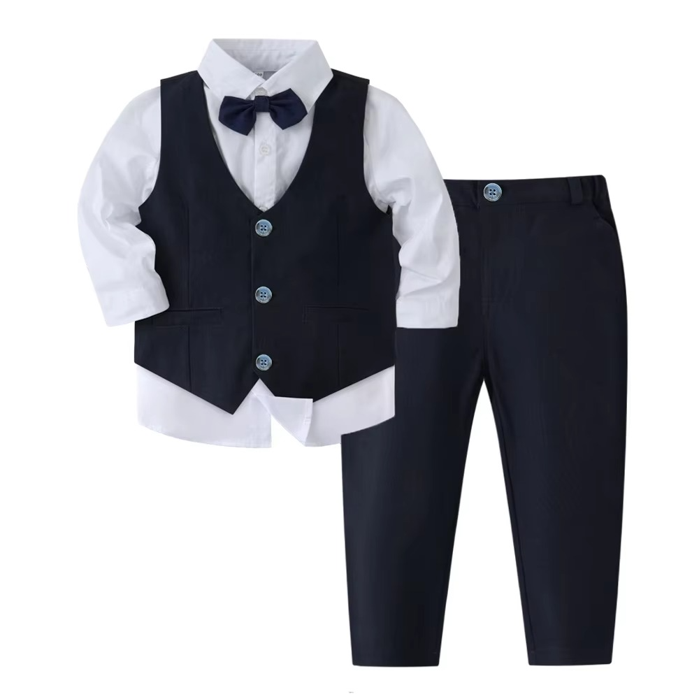 Niki | Boys' Formal Cotton Outfit Set for Toddlers and Kids