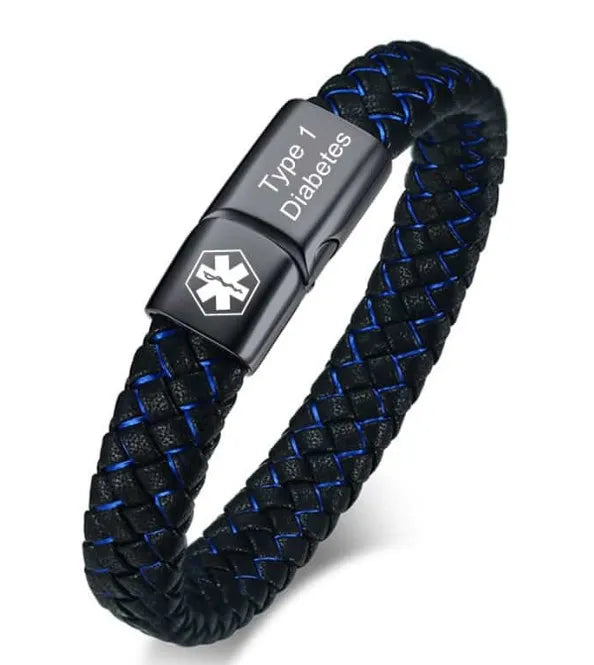 Niki | Braided Diabetic Medical Alert Wristband