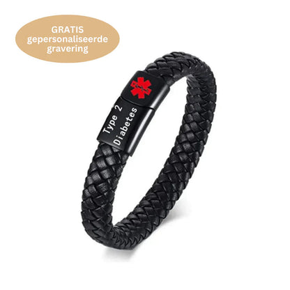 Niki | Braided Diabetic Medical Alert Wristband