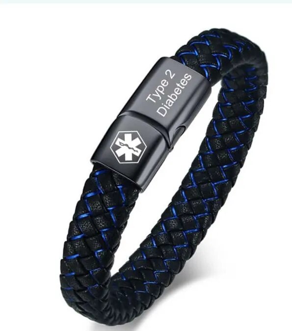 Niki | Braided Diabetic Medical Alert Wristband