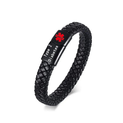 Niki | Braided Diabetic Medical Alert Wristband