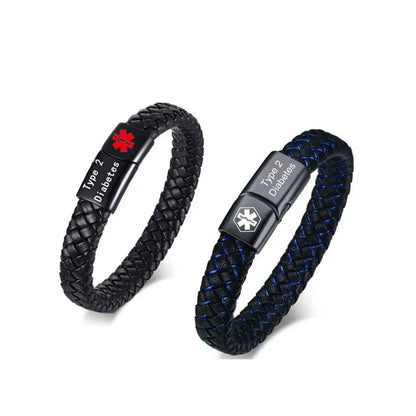 Niki | Braided Diabetic Medical Alert Wristband