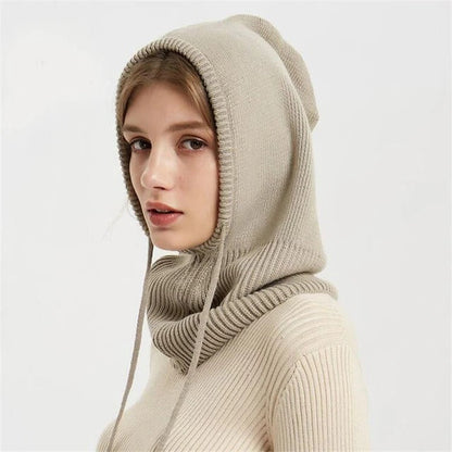Niki | Cashmere Knitted Winter Hat with Hood – Warm & Elegant