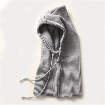 Niki | Cashmere Knitted Winter Hat with Hood – Warm & Elegant