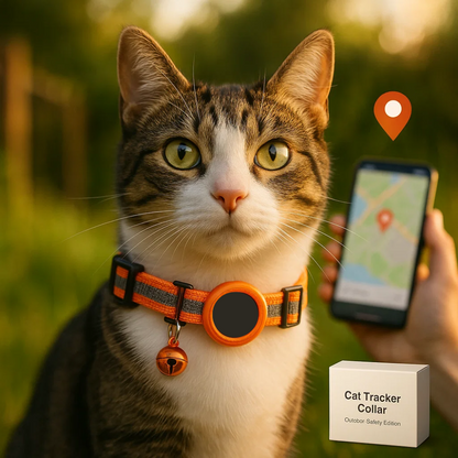Niki | Cat GPS Tracking Collar | Quick Release Lock, Reflective Design & Durable for Outdoor Safety Adventures