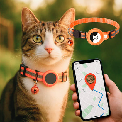 Niki | Cat GPS Tracking Collar | Quick Release Lock, Reflective Design & Durable for Outdoor Safety Adventures
