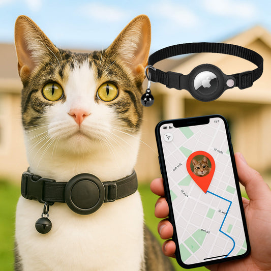 Niki | Cat GPS Tracking Collar | Quick Release Lock, Reflective Design & Durable for Outdoor Safety Adventures