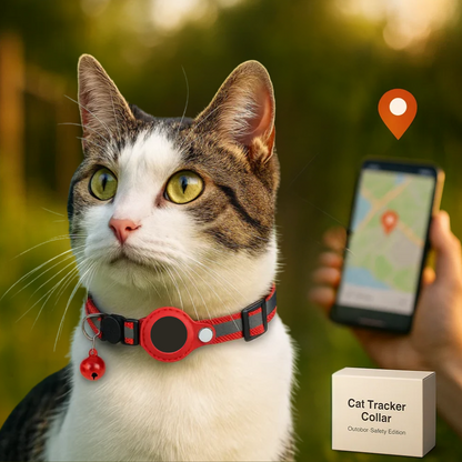Niki | Cat GPS Tracking Collar | Quick Release Lock, Reflective Design & Durable for Outdoor Safety Adventures