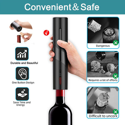 Niki |-Click Automatic Wine Opener with Foil Cutter