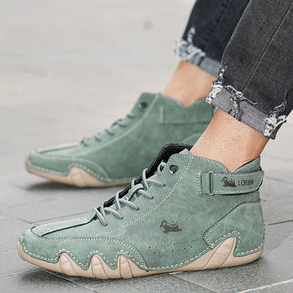 Men's Natural Leather Barefoot Sneakers