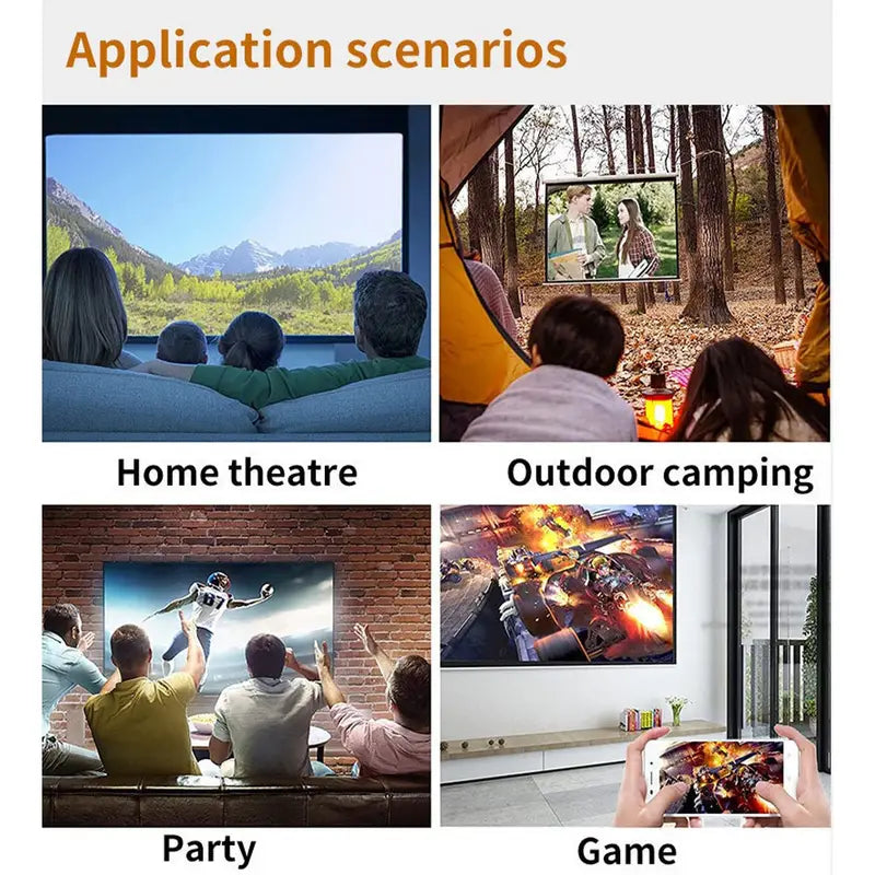 Niki | Portable LED Projector with Integrated Sound