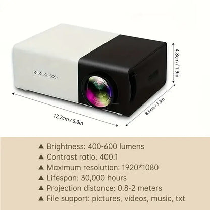 Niki | Portable LED Projector with Integrated Sound