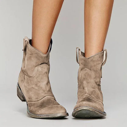 Niki | Effortless Vintage Cowboy Ankle Boots