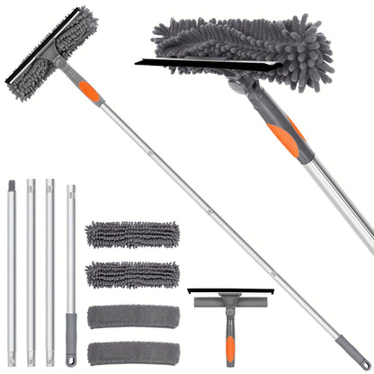 Niki | Crystal Clear Window Cleaner – Professional 2-in-1 Telescopic Window and Glass Cleaning System