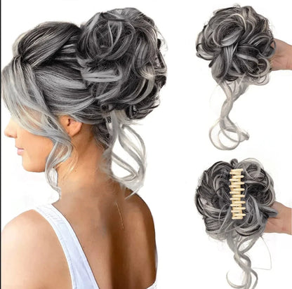 Niki | Curly Hair Bun – Clip-in Hair Piece with Volume and Natural Look