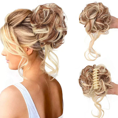 Niki | Curly Hair Bun – Clip-in Hair Piece with Volume and Natural Look
