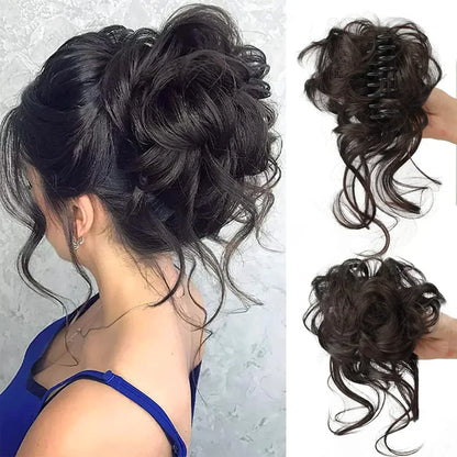 Niki | Curly Hair Bun – Clip-in Hair Piece with Volume and Natural Look