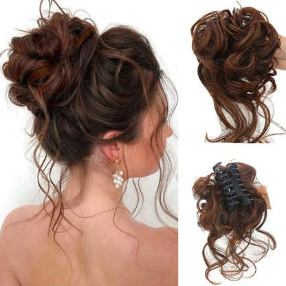Niki | Curly Hair Bun – Clip-in Hair Piece with Volume and Natural Look