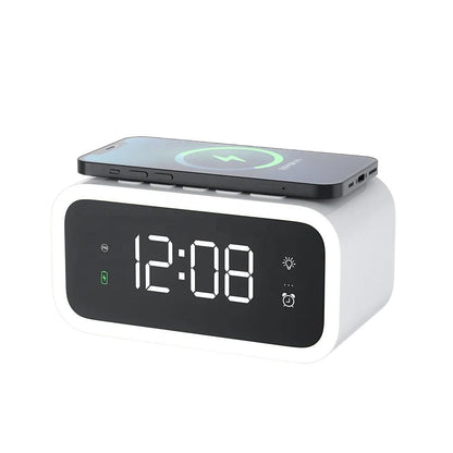 Niki | LED Alarm Clock with Built-in Wireless Charger