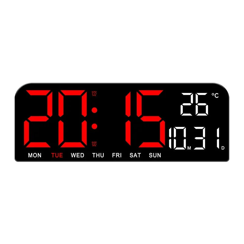Niki | Digital Wall Clock with Temperature, Date & Alarm