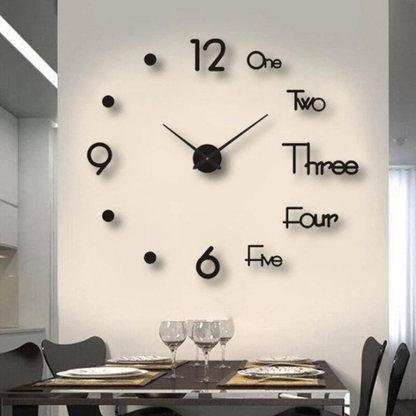 Niki | DIY Wall Clock 3D Numbers