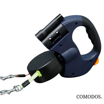 Niki | Retractable Dual Dog Leash with Built-in Light