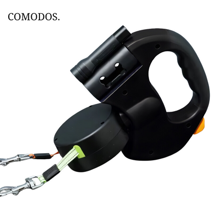Niki | Retractable Dual Dog Leash with Built-in Light