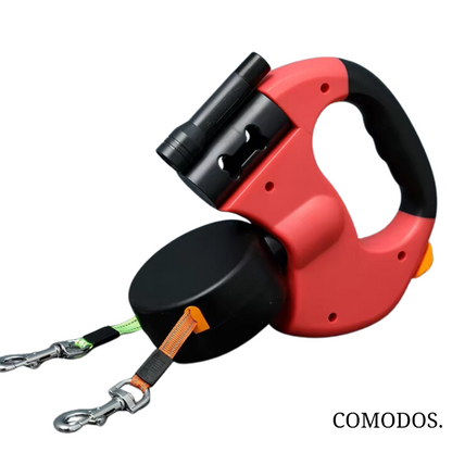 Niki | Retractable Dual Dog Leash with Built-in Light