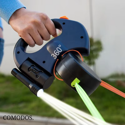 Niki | Retractable Dual Dog Leash with Built-in Light