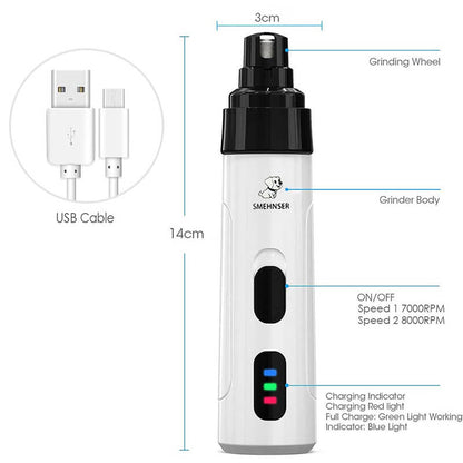 Niki | Electric Dog Nail Clipper Grinder for Dogs and Cats