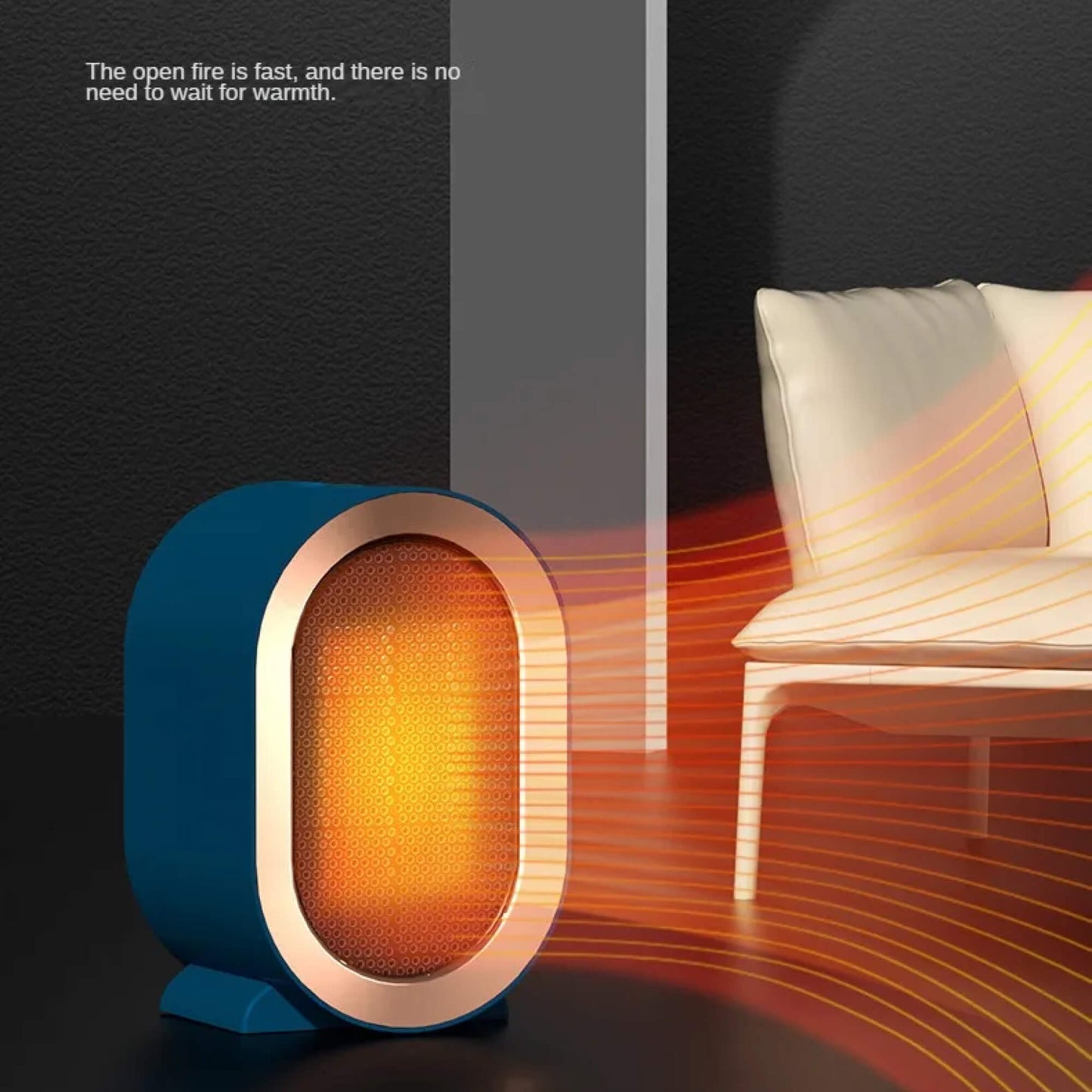 Niki | Compact Electric Heater: Energy-Saving Portable Warmth