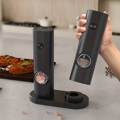 Niki | Electric Pepper and Salt Mill Set with Adjustable Coarseness and LED Light