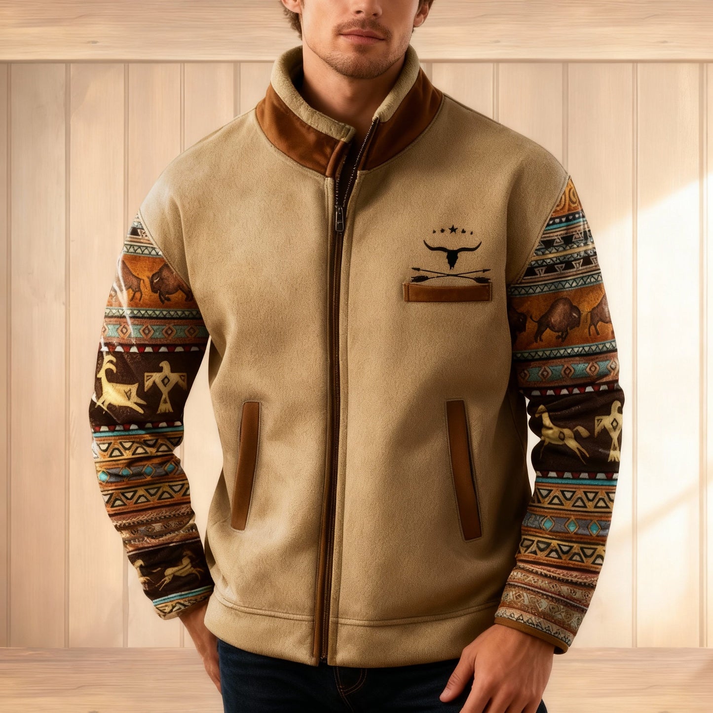 Cozy Printed Fleece Jacket