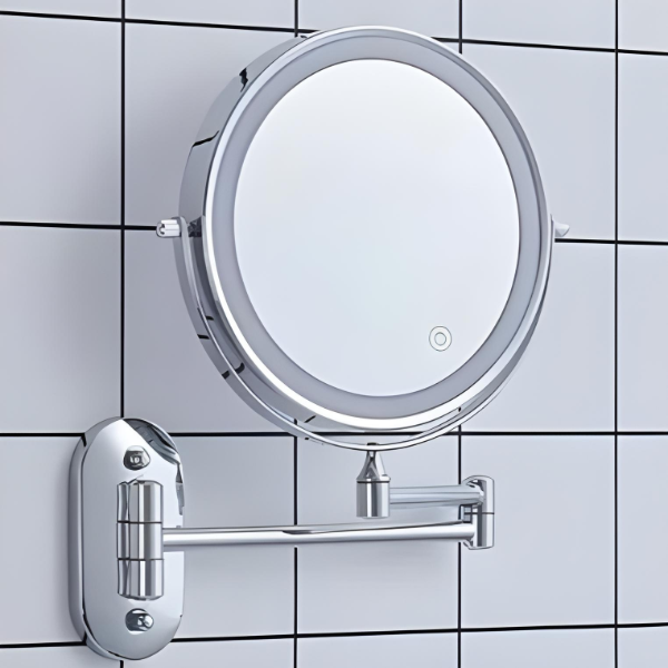 Niki | Rechargeable LED Makeup Mirror: Portable, 10x Magnification, Adjustable Light