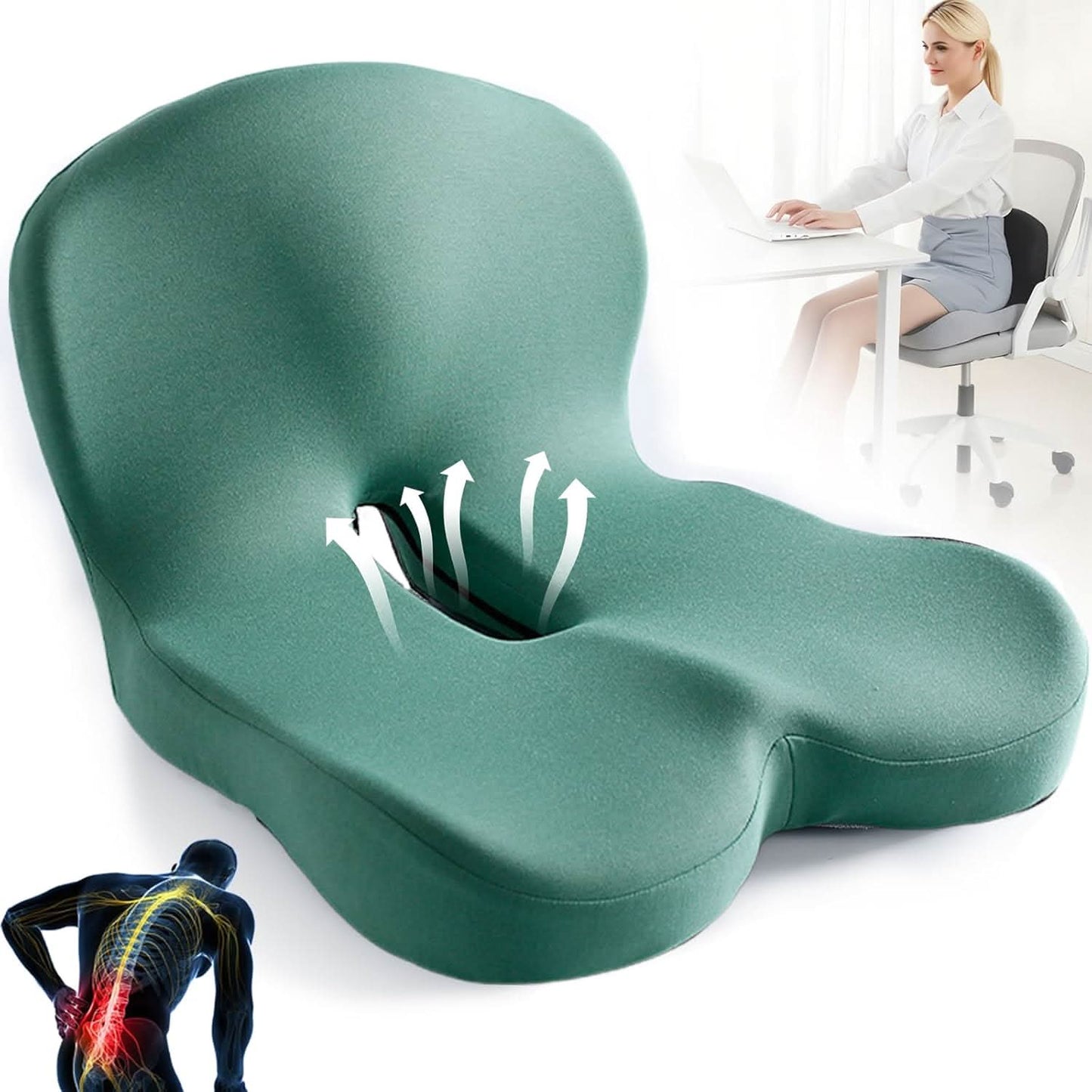 Niki | Comfort Seat Pad with Lower Back Support