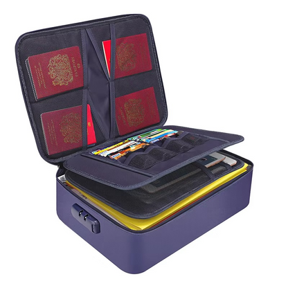 Niki | Fire & Water Document Case: Portable Security for Valuables
