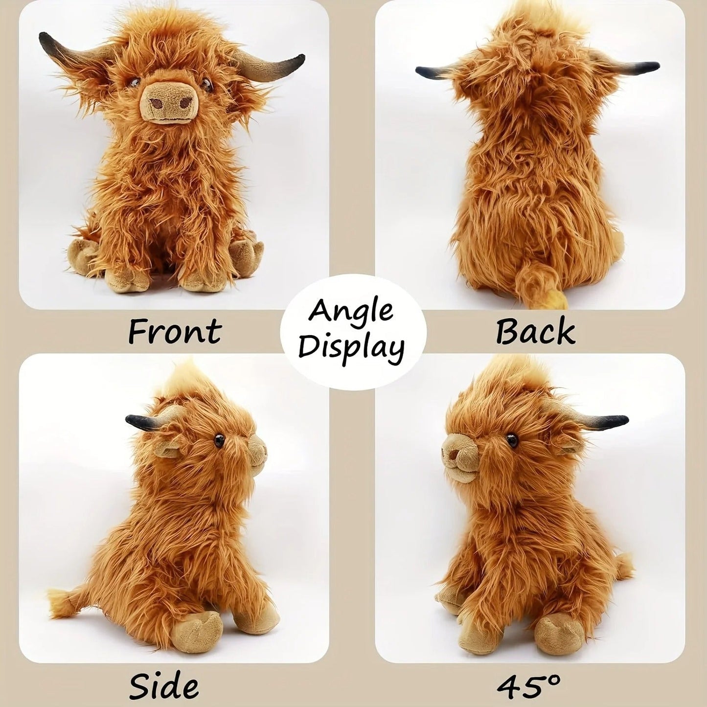 Niki | Fluffy Highland Cuddle – Soft Cow for Young and Old