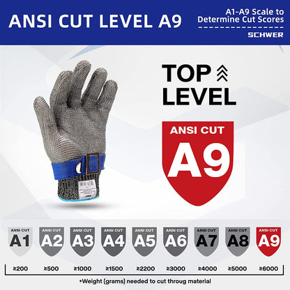 Niki | Food grade stainless steel mesh metal glove