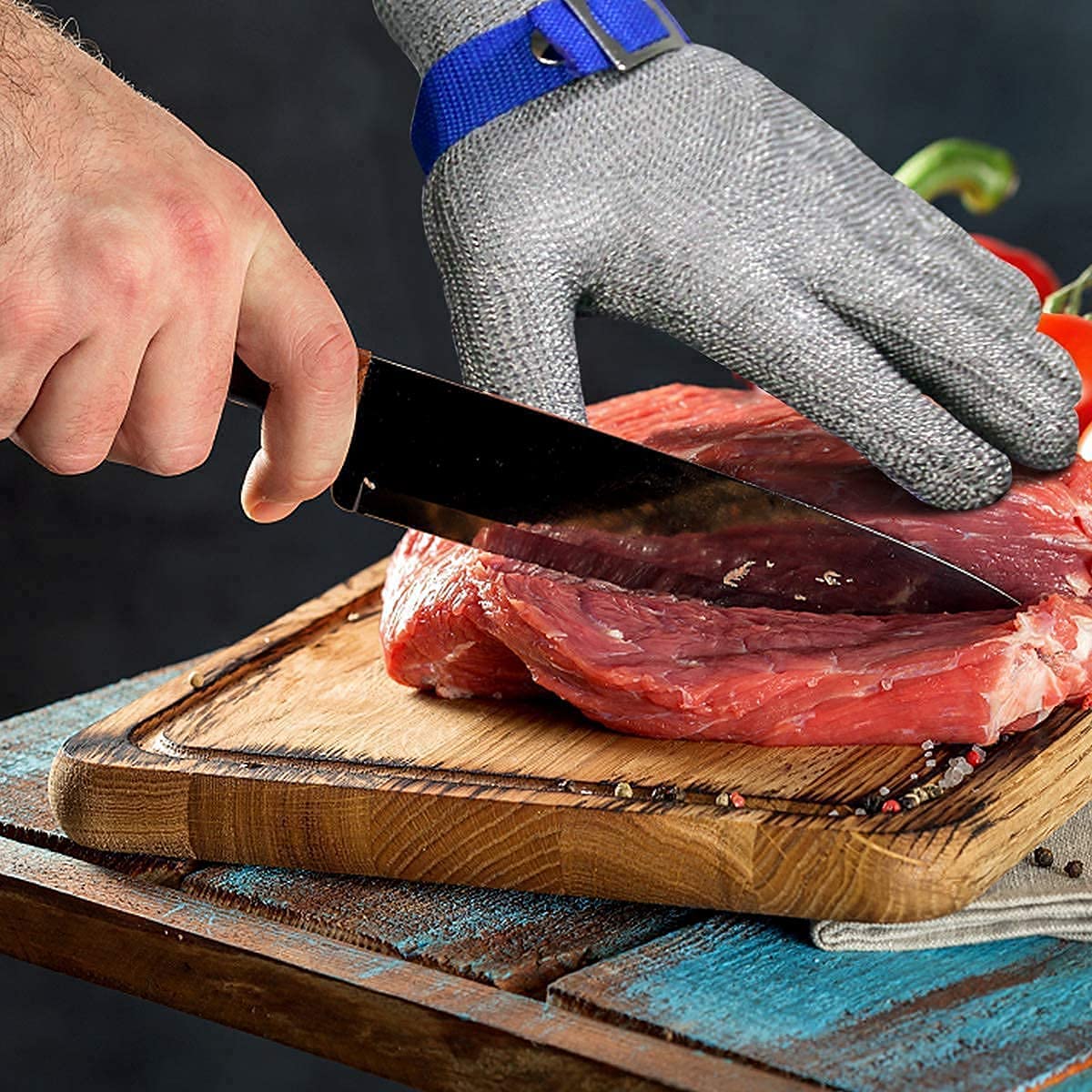 Niki | Food grade stainless steel mesh metal glove