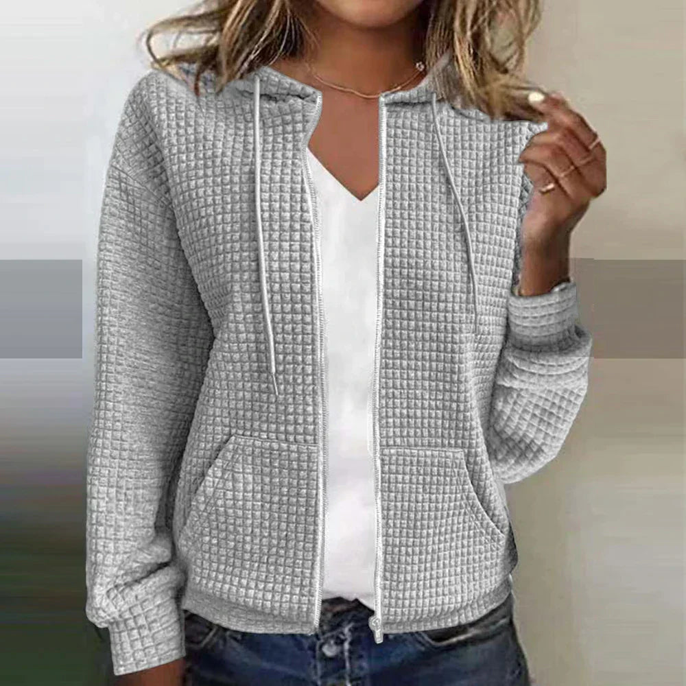 Niki | Women's Cozy Textured Zip-Up Jacket