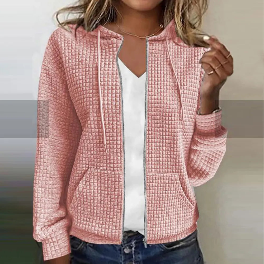 Niki | Women's Cozy Textured Zip-Up Jacket