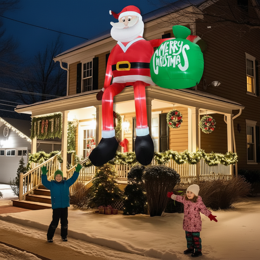 Niki | Extra-tall 8ft inflatable Santa with LEDs for your yard