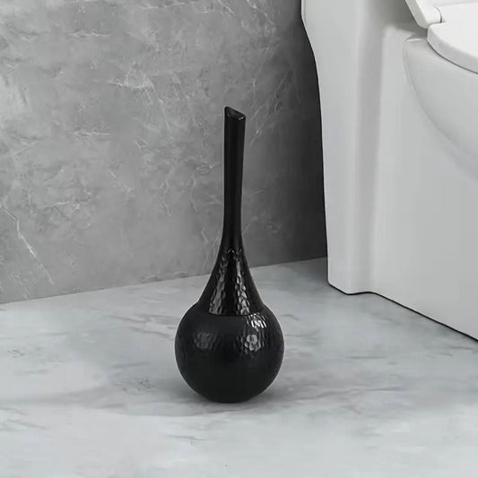 Niki | Hammered Toilet Brush Holder Set