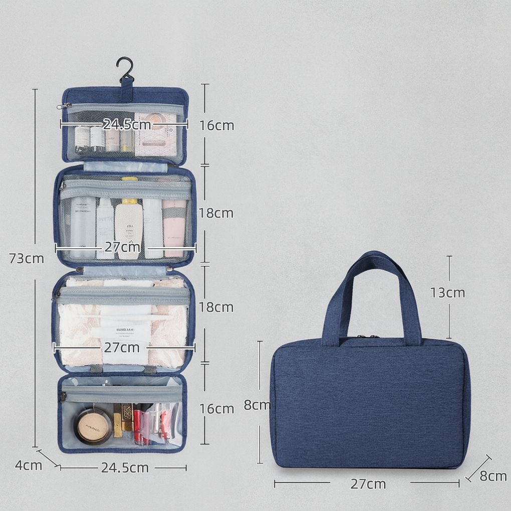 Niki | Hanging Toiletry Bag with Multiple Pockets