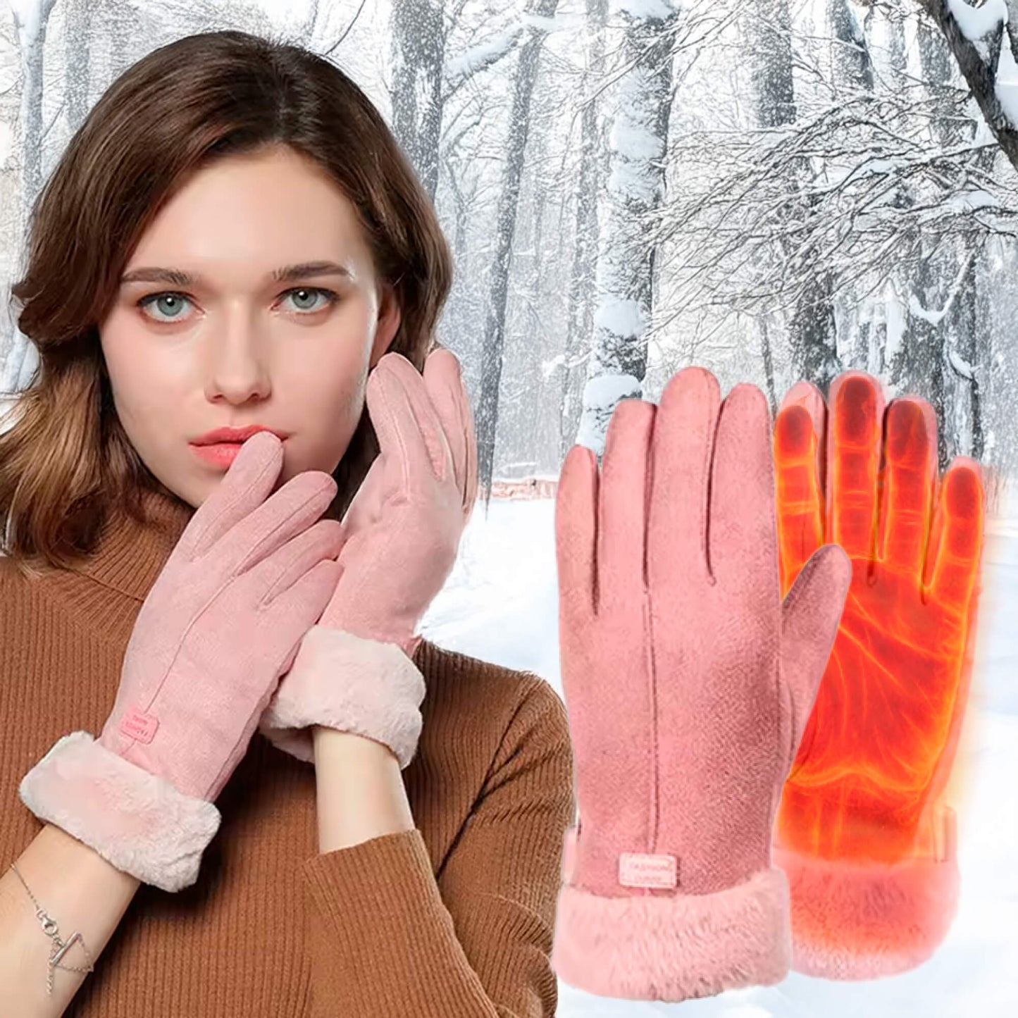 Niki | Heated Gloves for Women UK – Women's Thermal Waterproof Winter Gloves with Touchscreen & USB Rechargeable Warm Design