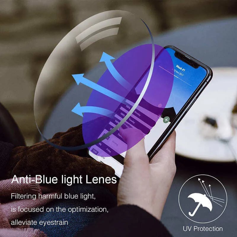 Niki | High Hardness Anti-Blue Progressive Distance and Near Range Dual-Use Reading Glasses