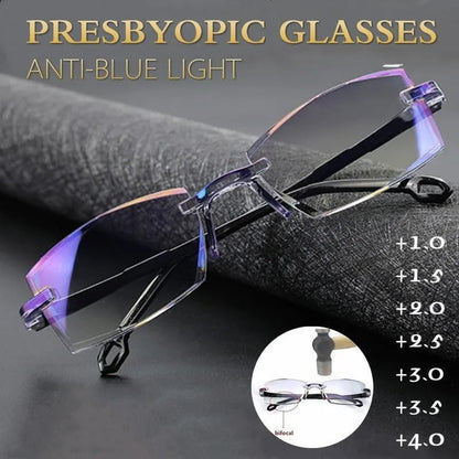 Niki | High Hardness Anti-Blue Progressive Distance and Near Range Dual-Use Reading Glasses